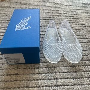 Ancient Greek Sandals clear jelly Iro Flats